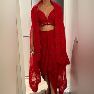 Brand new Original Torani Choga Set in Red